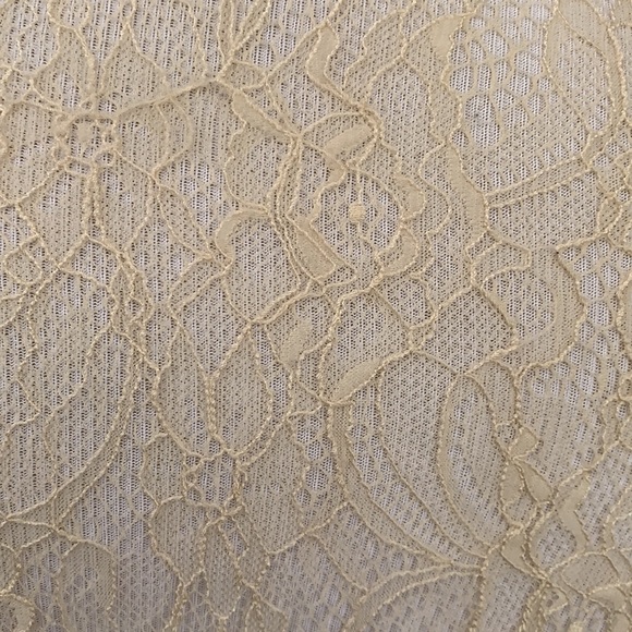 Free People Sheer Lace Top Boho Cream Size XS - Picture 7 of 11